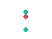 Ref Ball: Reflex Challenge Online game screenshot – a screen showing colored balls falling toward a matching colored platform.
