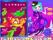 Cool Fruit Fairy dress-up game image featuring a stylish fairy with a fruit-themed outfit and wings.