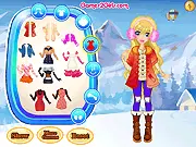 Winter in Spain free online travel and dress up game featuring classy cold-weather fashion on PlayArcadeHub