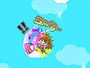 Angry girl jumping game screenshot, play Jump and Furious online free on PlayArcadeHub, addictive arcade game