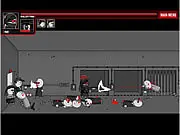 Madness Project Nexus online game, stick figure character blasting enemies with a gun, brutal arena combat game screenshot, PlayArcadeHub