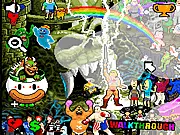Cult Classic free pixel hunt online game, find hidden objects in pixel art, MOCKERY pixel poster game, PlayArcadeHub free puzzle game