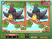 Spot the Fox free online puzzle game, find the differences game, charming story of a Fox and a Bird, PlayArcadeHub free seek and find game
