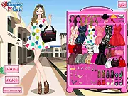 Skater Skirts free dress up game on PlayArcadeHub, Keira trying on fashionable skirts, online style and fashion game