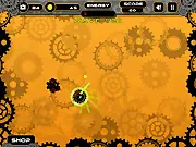 Gears of Revolution free online action game, showing a hero fighting enemies with a glowing laser sword and powerful explosives to restore world peace.