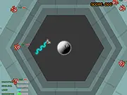 Bombs Up free online defense game screenshot showing explosions and enemies