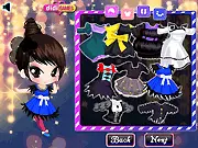 Under the Lights Night Club Dressup game screenshot, style Leslie and Sharon, play free online makeover fashion game