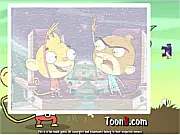 Rocket Monkeys Jigsaw Puzzle free online sorting game featuring Wally and Gus from Nickelodeon