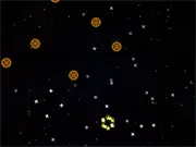 Play Cosmic free retro puzzle game online, trigger chain reactions to remove space debris with the mouse