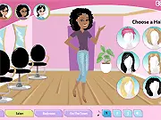 Being Girl Dress Up free online game image showing four girls wearing glamorous and sophisticated red carpet dresses.
