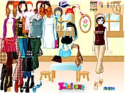 Play Autumn Collection dress-up game free online, showing the character Sami posing in stylish fall clothing and accessories.
