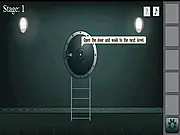 Dark Submarine Escape free online puzzle game, solving mechanical problems in a deep-sea submarine