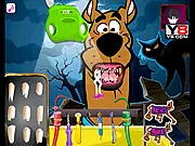 Scooby and the Dentist free online game, help Scooby-Doo fix teeth problems, kids dental hygiene game