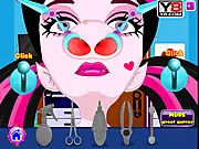 Nose Doctor free online game, using doctor tools to clean and treat a patient's nose filled with bacteria