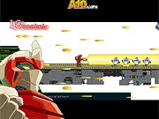 Alfa Force free online game screenshot, cyberworld shooter action, fighting computer virus in digital environment