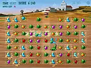 Pepper Panic free online match 3 puzzle game burning chillies chain reaction