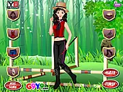 Play HorseWoman Dress Up free online fashion game, choose riding clothes and helmet