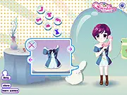 Two animated characters, a boy and a girl, dressed in stylish outfits, getting ready for a picnic in the Sweet Phonecall Dressup game.