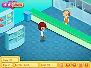 Zerra's Medi-Shop game screenshot, fast-paced pharmacy simulation, play free online time management game