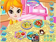Play Crab and Shrimp online game free, setting a chic table with elegant cutlery and tablecloths for a seafood cocktail party