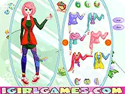 Play the free online holiday dress-up game My Fashion Christmas on PlayArcadeHub