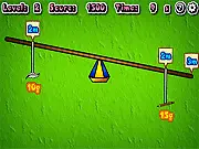 Lever Physics free online puzzle game balance a beam with objects using physics