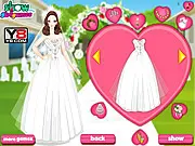Screenshot from Beautiful Sweet Bride showing a styled bride in a wedding dress, a free online makeover and dress up game on PlayArcadeHub
