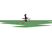 Bow Man game, play free online archery duel, physics-based arrow exchange, human versus computer competition