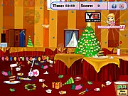 After Christmas Party Cleanup free online game organizing sorting hidden objects holiday