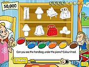 Screenshot of Monkey Puzzles World Tour quiz game, showing a cartoon monkey character next to a global map, testing English skills free online.