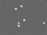 Xtremebox+ free online puzzle game, sliding a box into obstacles to reach the exit on PlayArcadeHub