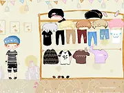 Daehyun Dressup online game - style a K-pop idol in fluorescent colors and fashion outfits
