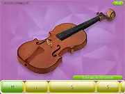 Amusix Violin free online music game, playing melody with keyboard keys, rhythm game screenshot