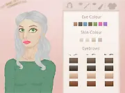 Screenshot of the Do My Make Up game showing a client's face being styled with virtual cosmetics