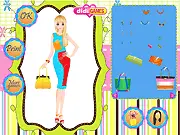Fresh Colours Dressup free online fashion game screenshot with model in bright clothing