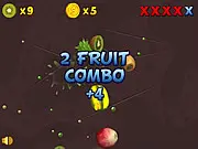 Free online game Fruit Slasher 3D, cutting fruit with a blade, slicing fruit for high score, arcade slasher game on PlayArcadeHub