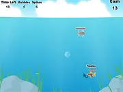 Battle Fish free online action game, equip fish with pistols and shotguns, fight enemy sea creatures, play weapon upgrade game