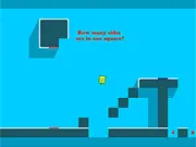 Screenshot of Square Root Block game showing a math question and two possible answers