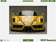 Ferrari Enzo Jigsaw free online puzzle game, iconic sports car puzzle, timed challenge