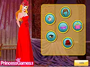 Screenshot of Stylish Princess Aurora Dress Up free online game showing Princess Aurora in a beautiful, modern ball gown with elegant accessories.