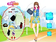 Free online 90s fashion dress up game 90's Teen Spirit with jeans and denim on PlayArcadeHub