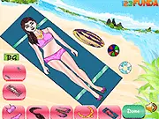 Play Gini Dressup free online beach fashion and styling game
