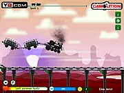Train Rush free online racing game, train using NOS power, transporting passengers safely across levels, play arcade hub
