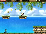 Ninja Tales free platformer game online, throw Chinese stars at enemies, collect golden eggs, ninja action on PlayArcadeHub