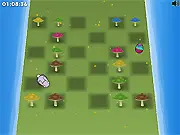 Play Bunny Bound free online, Bunny character collecting Easter eggs and avoiding bear traps