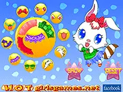 Rabbit Dress Up free online game, styling Bella the rabbit with a stylish dress and a necklace