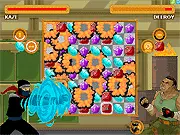 Play Puzzle Brawlers free online fighting game that uses puzzle solving