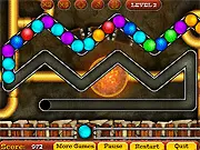 Colorful precious stones on a grid in the Mine Blast match-3 puzzle game online