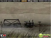 Cargo Steam Train game screenshot - Player driving a steam train transporting containers on a track