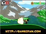 Bakugan driving a vehicle over dangerous mountains and collecting items in the free online racing game